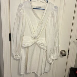 Endless Rose White Long Sleeve Dress